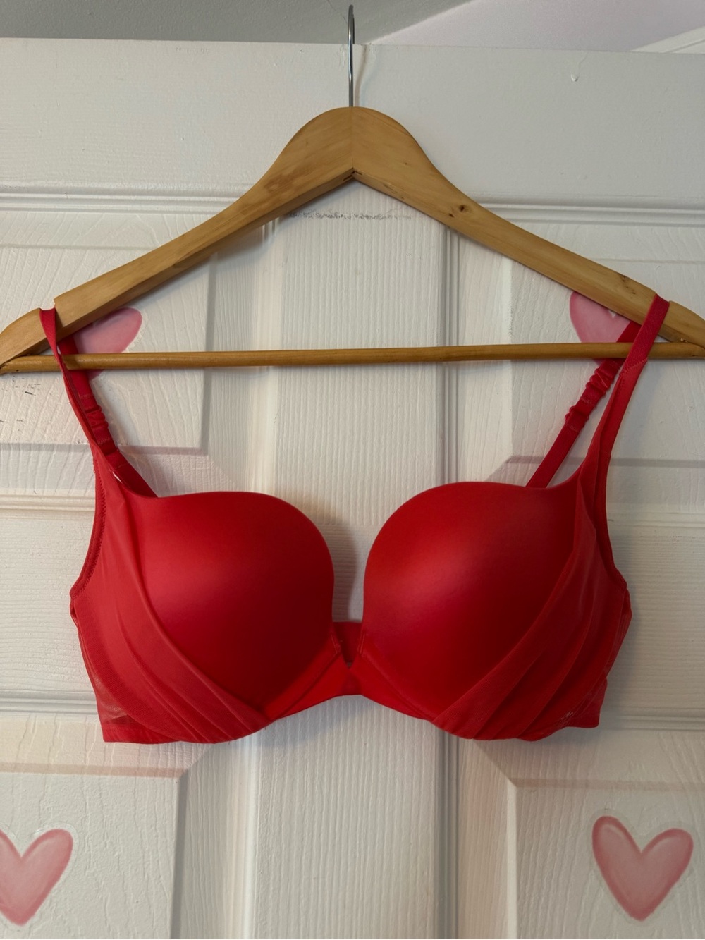 Victoria’s Secret Demi Push-Up Bra 34C Pinkish Orange